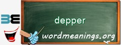 WordMeaning blackboard for depper